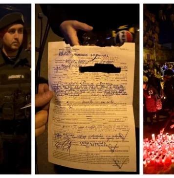 Gest șocant al jandarmilor bucureșteni: Organizatorii marșului de comemorare a tragediei din Colectiv, amendați pentru depășirea „orei stabilite”