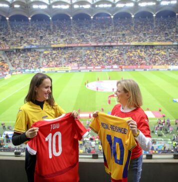 Rezista de la Externe mută diplomația pe Arena Națională. Meciul România-Austria, urmărit împreună cu omoloaga sa austriacă (realitatea.net)