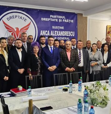 Luis Lazarus: Consiliul Național al Partidului Dreptate și Frăție, VOT UNANIM! Susținere totală pentru Anca Alexandrescu !