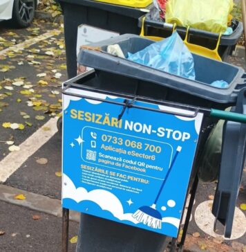 Tomberoanele cu coduri QR din Sectorul 6: ”Am transformat tomberoanele în mijloace prin care comunicăm cu voi!”