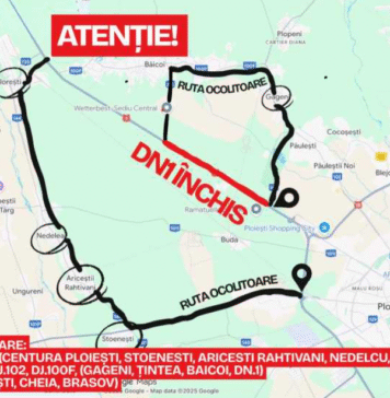 Prahova: Trafic închis mai multe zile pe DN 1, la Movila Vulpii, pentru lucrări