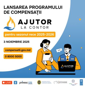 Guvernul Republicii Moldova anunță înregistrarea pentru compensațiile la energie în sezonul rece