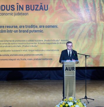 Buzău: Candidatul AUR la șefia CJ și-a prezentat programul, în prezența lui George Simion