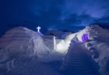 Hotelul de Gheață de la Bâlea Lac nu va mai fi ridicat în acest an din cauza temperaturilor ridicate