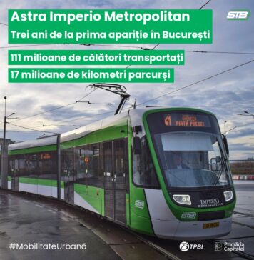 Trei ani de la introducerea tramvaielor Astra Imperio Metropolitan în București