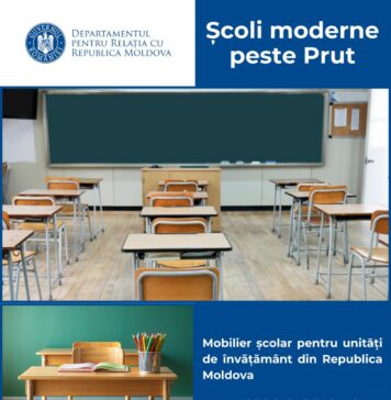 Școli moderne peste Prut realizate cu sprijinul financiar al Departamentului pentru Relația cu Republica Moldova