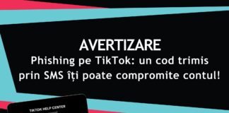 Avertizare DNSC: Campanie de phishing pentru deturnarea conturilor de TikTok
