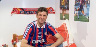 Atacantul Thomas Muller a revenit pe Allianz Arena ca suporter
