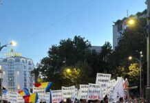 Protest împotriva neomarxismului şi extremismului de stânga reprezentat de gruparea Antifa